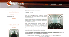 Desktop Screenshot of lackierkabine-metron.com